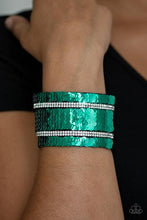 Load image into Gallery viewer, MERMAID SERVICE - GREEN/SILVER URBAN BRACELET
