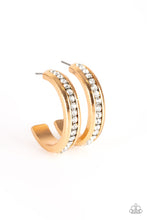 Load image into Gallery viewer, 5TH AVENUE FASHIONISTA - GOLD POST HOOP EARRING