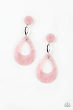 Load image into Gallery viewer, BEACH OASIS - PINK ACRYLIC POST EARRING