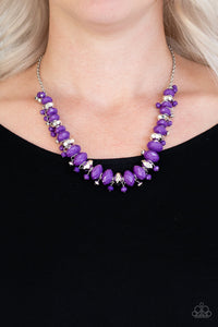 BRAGS TO RICHES - PURPLE NECKLACE