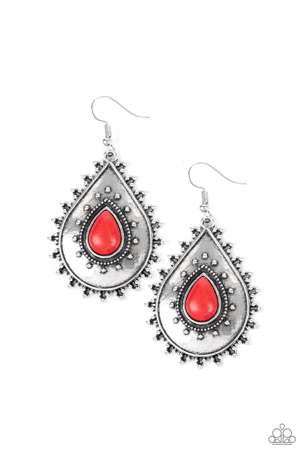 DESERT DRAMA - RED EARRING