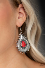 Load image into Gallery viewer, DESERT DRAMA - RED EARRING