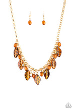Load image into Gallery viewer, HISSY FIT - BROWN/GOLD NECKLACE