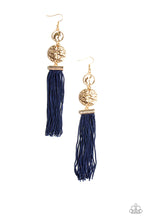 Load image into Gallery viewer, LOTUS GARDENS - BLUE FRINGE EARRING