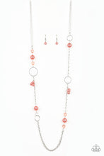 Load image into Gallery viewer, PAGEANT PRINCRESS - ORANGE NECKLACE