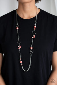 PAGEANT PRINCRESS - ORANGE NECKLACE