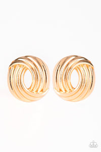 RARE REFINEMENT - GOLD POST EARRING