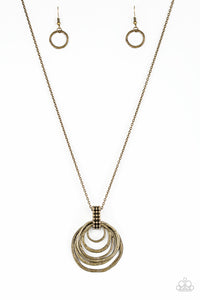 RIPPLING RELIC - BRASS NECKLACE
