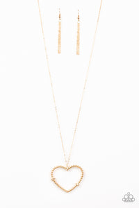 STRAIGHT FROM THE HEART - GOLD NECKLACE