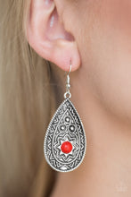 Load image into Gallery viewer, SUMMER SOL - RED EARRING
