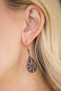 WESTERN WISTERIA - COPPER EARRING