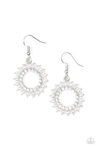 WREATHED IN RADIANCE - WHITE EARRING