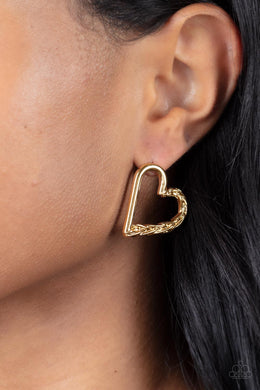 CUPID, WHO? - GOLD POST EARRING