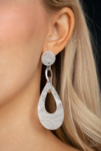Load image into Gallery viewer, BEACH OASIS - WHITE ACRYLIC POST EARRING