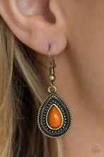 Load image into Gallery viewer, COUNTRY DUSK - ORANGE EARRING