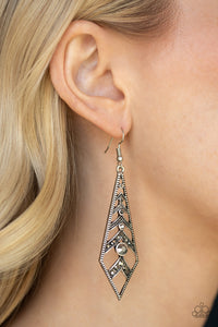 FLARED FLAIR - SILVER EARRING