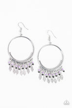 Load image into Gallery viewer, FLORAL SERENITY - PURPLE EARRING