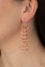 Load image into Gallery viewer, LONG LIVE THE REBELS - COPPER POST HOOP EARRING