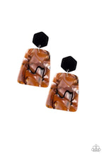 Load image into Gallery viewer, MAJESTIC MARINER - BROWN POST ACRYLIC EARRING