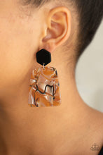 Load image into Gallery viewer, MAJESTIC MARINER - BROWN POST ACRYLIC EARRING