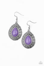 Load image into Gallery viewer, TRIBAL TANGO - PURPLE EARRING