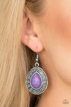 Load image into Gallery viewer, TRIBAL TANGO - PURPLE EARRING