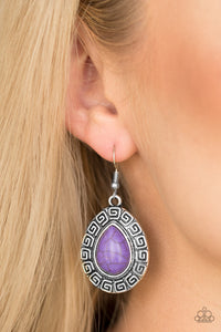 TRIBAL TANGO - PURPLE EARRING