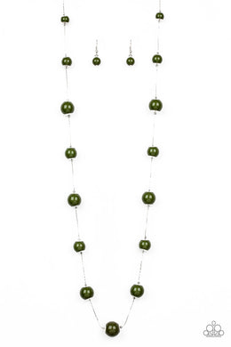 5TH AVENUE FRENZY - GREEN NECKLACE