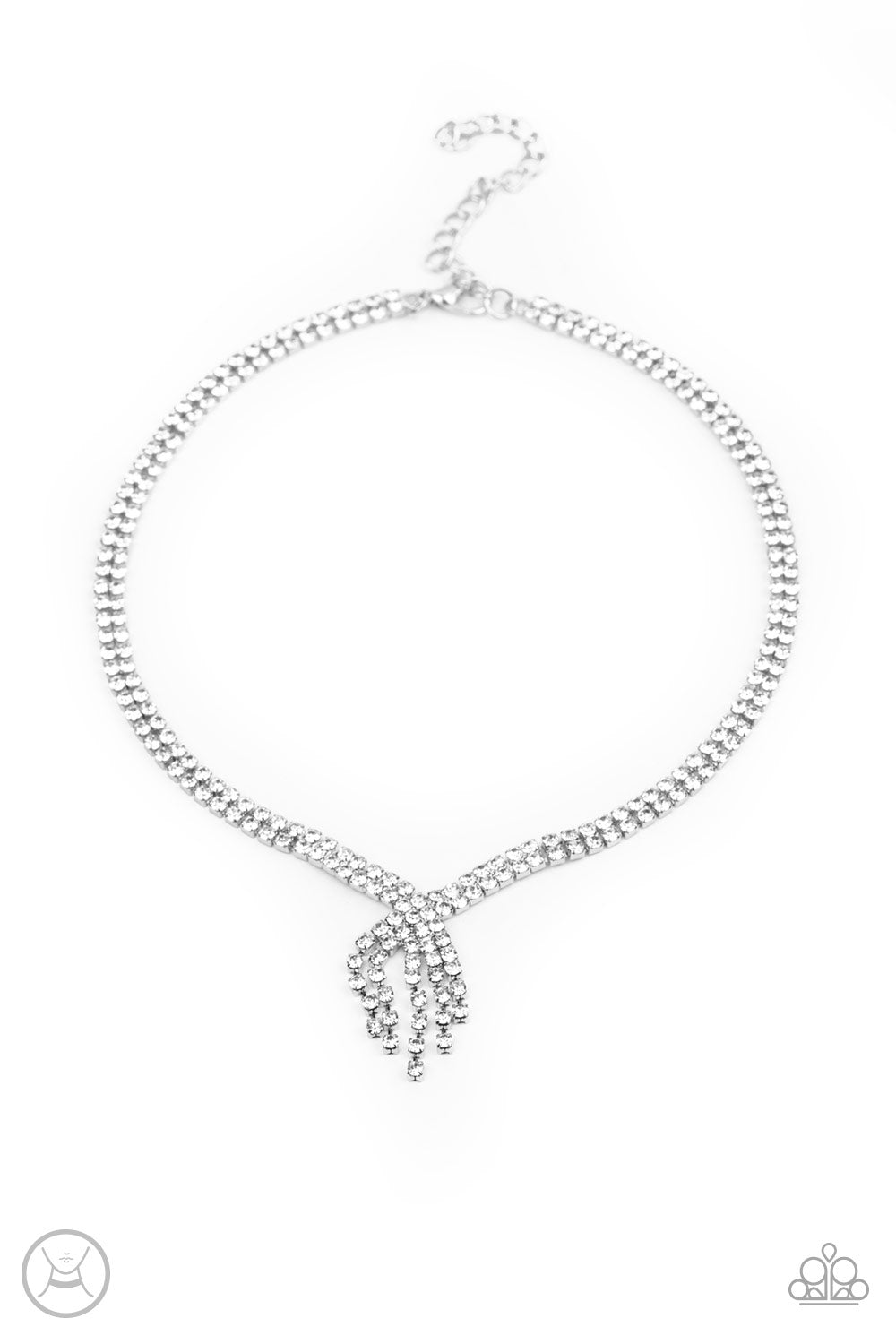 ANTE UP - SILVER CHOKER NECKLACE