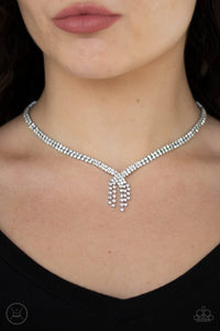 ANTE UP - SILVER CHOKER NECKLACE