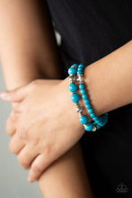 Load image into Gallery viewer, COLORFUL COLLISIONS - BLUE BRACELET