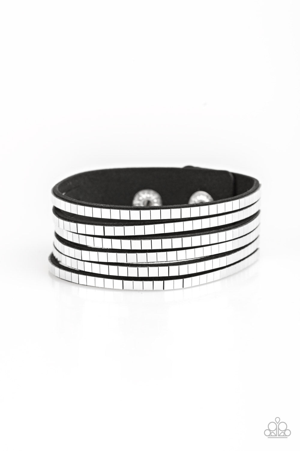 DISCO DAZZLE  - BLACK WRAP BRACELET