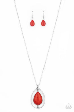 HERE TODAY, PATAGONIA TOMORROW - RED NECKLACE