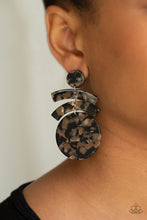Load image into Gallery viewer, IN THE HAUTE SEAT - BLACK POST ACRYLIC EARRING