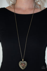 ONE HEART- BRASS NECKLACE
