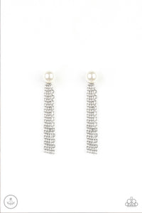 REBEL REFINEMENT - WHITE POST EARRING