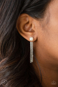 REBEL REFINEMENT - WHITE POST EARRING