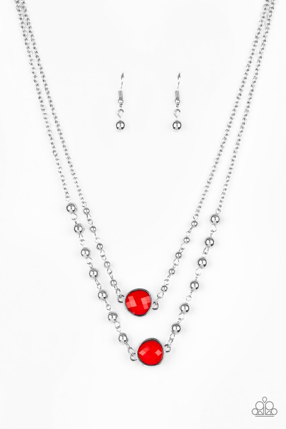 COLORFULLY CHARMING - RED NECKLACE