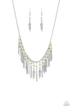 Load image into Gallery viewer, FEATHERED FEROCITY - GREEN NECKLACE