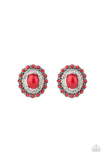 Load image into Gallery viewer, FLORAL FLAMBOYANCE - RED POST EARRING