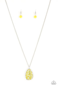 GLEAMING GARDENS - YELLOW NECKLACE