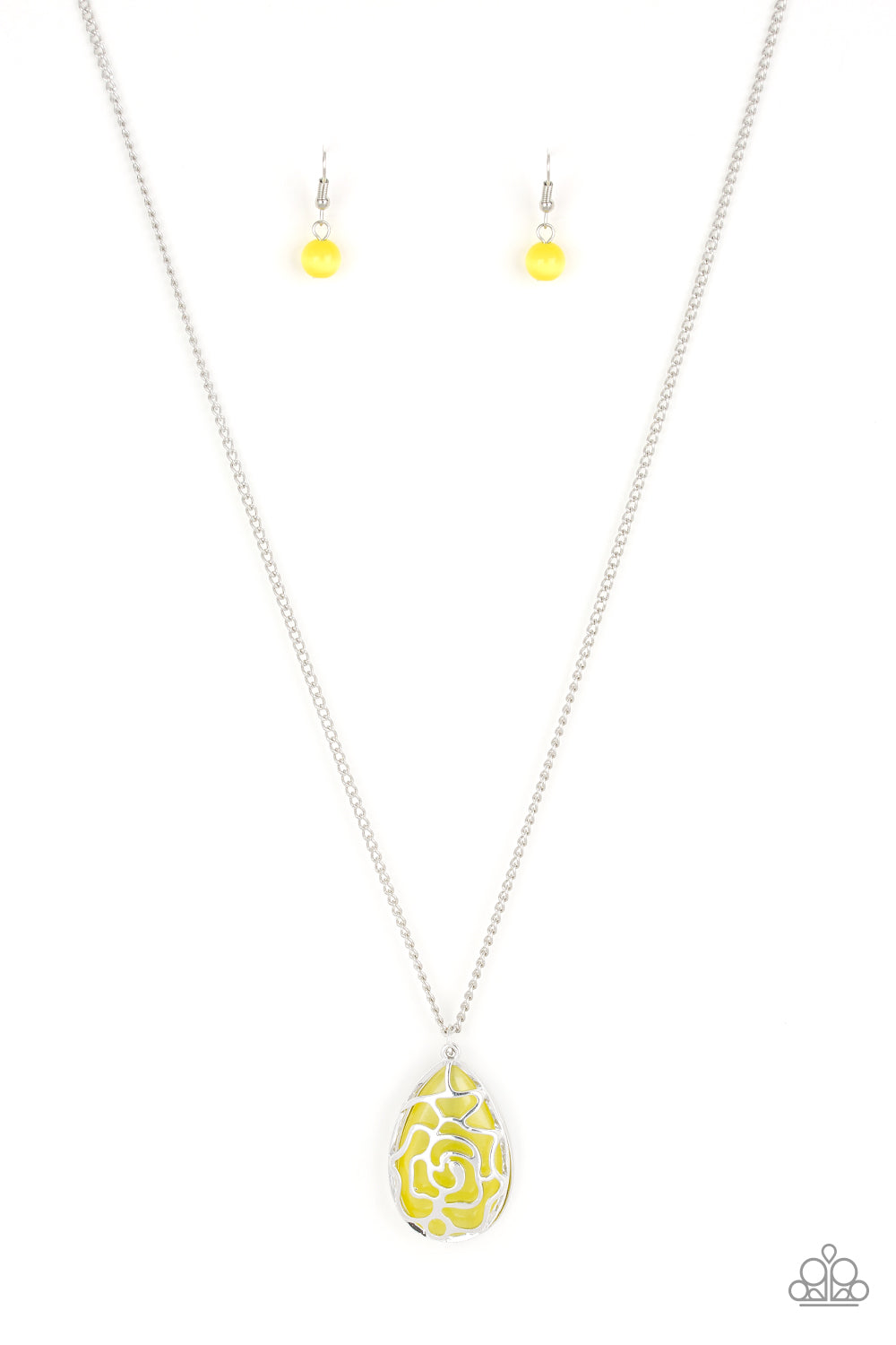GLEAMING GARDENS - YELLOW NECKLACE