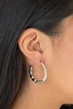 Load image into Gallery viewer, PRIME TIME PRINCESS - SILVER POST HOOP EARRING