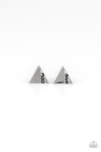 PYRAMID PARADISE - SILVER POST EARRING