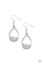 Load image into Gallery viewer, RAINDROP RADIANCE - WHITE EARRING