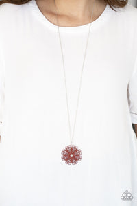 SPIN YOUR PINWHEELS - RED NECKLACE