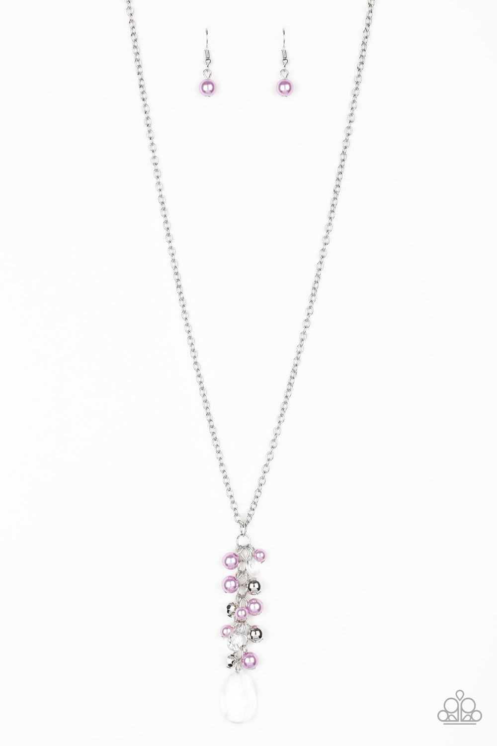 TEARDROP SERENITY - PURPLE NECKLACE