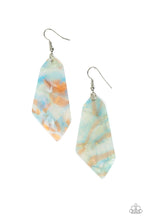 Load image into Gallery viewer, WALKING ON WATERCOLORS - BLUE ACRYLIC EARRING