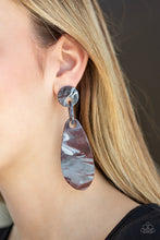 Load image into Gallery viewer, A HAUTE COMMODITY - BROWN/BLUE POST ACRYLIC EARRING