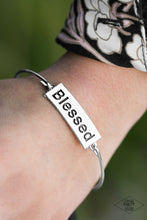 Load image into Gallery viewer, BLESSED - SILVER BRACELET